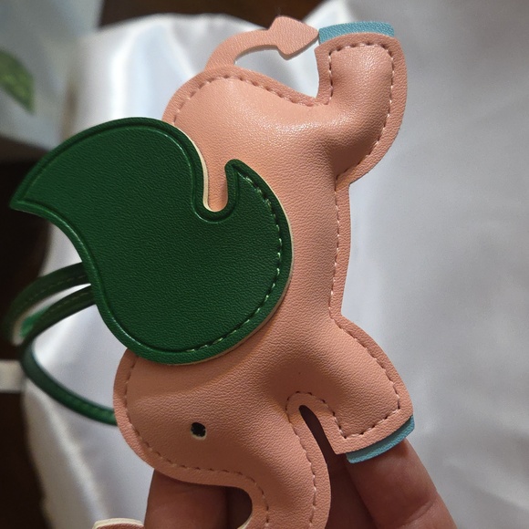 Pink Elephant Bag Charm - Picture 5 of 5